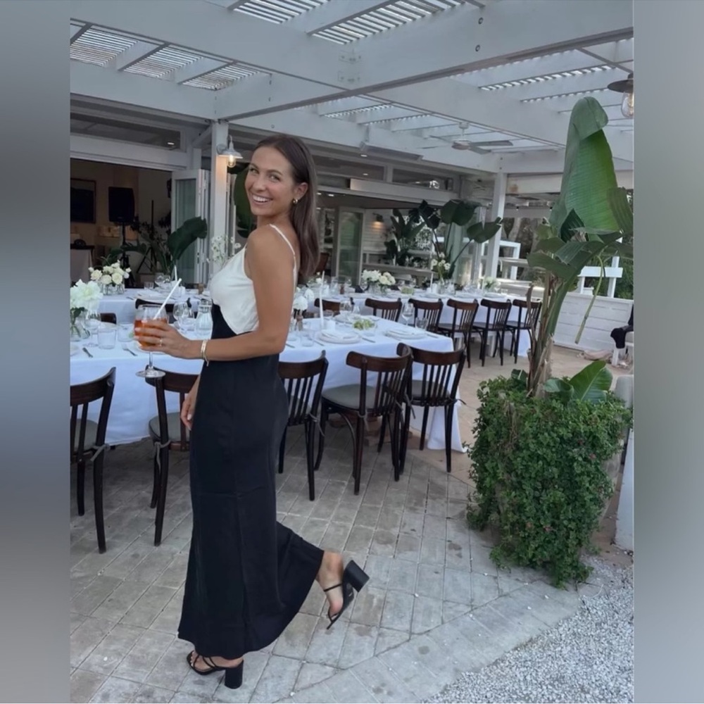 DISSH Seren Dress Black Two Tone Midi White Size
US 2